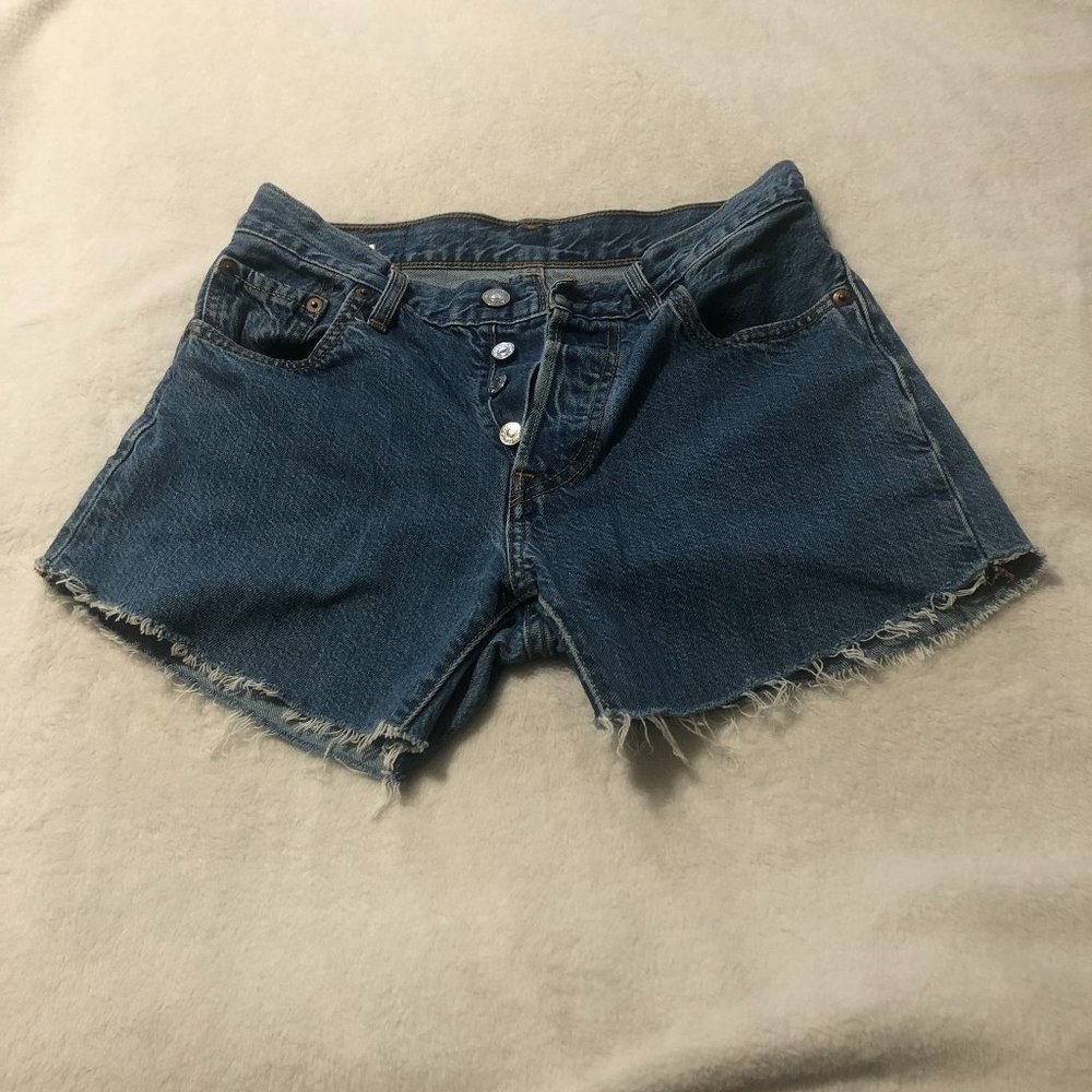 Button Fly Levi Cut-off Shorts